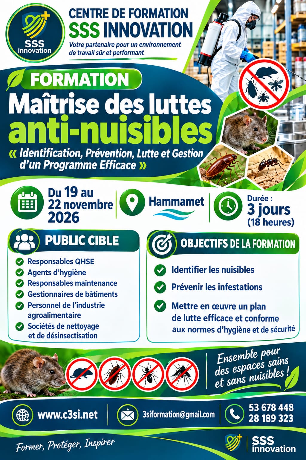 formation  Maîtrise des luttes anti nuisibles 